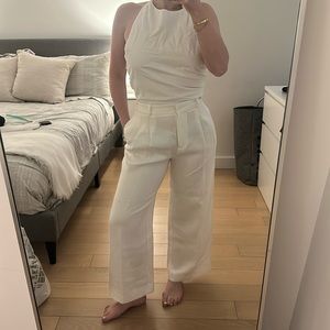 ZARA CROP WHITE TROUSERS 💘